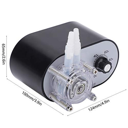 G928A Verstelbare Peristaltische Doseerpomp Vloeistofdoseerpomp met Adapter voor Aquarium Lab Analytische AC100-240V((EU Plug))