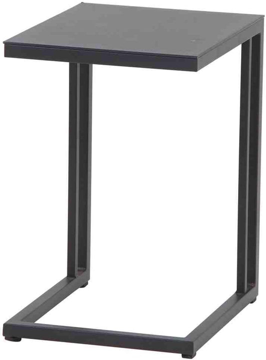 Siena Garden Ramo bijzettafel 33,5 x 40 x 50 cm frame en tafelblad aluminium mat-antraciet