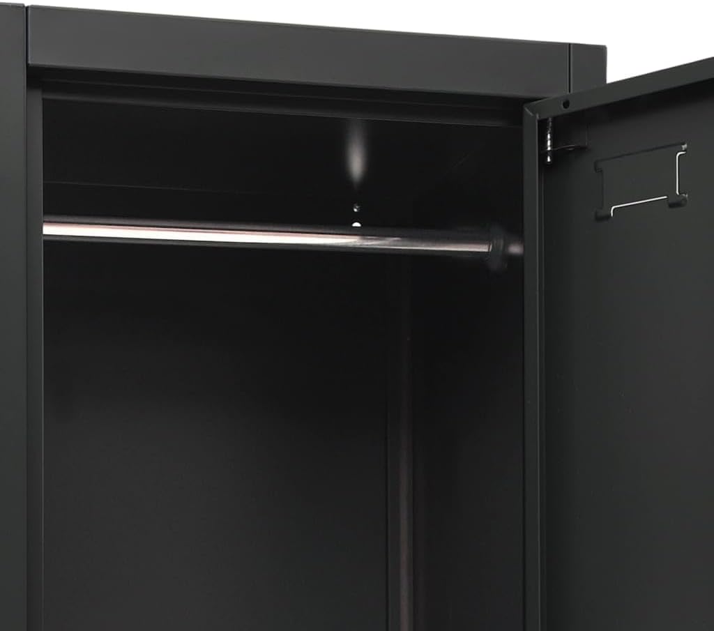 vidaXL Locker cabinet 38x45x180 cm steel anthracite coloured, storage cabinet, locker, locker, locker, cabinet, safe, storage cabinet, steel locker, office cabinet, storage cupboards - QUORE