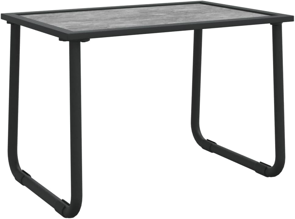 Lounge garden furniture set balcony furniture set garden lounge set 3-pcs. garden-lounge set with cushion anthracite steel - QUORE