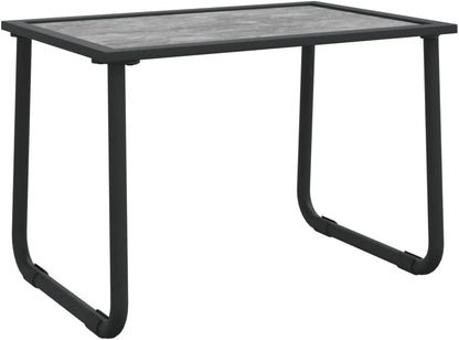 Lounge garden furniture set balcony furniture set garden lounge set 3-pcs. garden-lounge set with cushion anthracite steel - QUORE