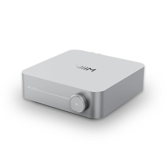 WiiM Amp: Multiroom Streaming Versterker | Compatibel met AirPlay, Google Cast, Alexa | HDMI, Spraakbesturing | Stream vanaf Spotify, Amazon Music, Tidal & Meer | Zilver