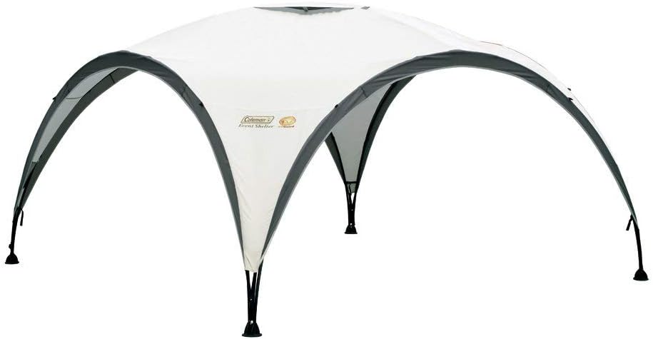 COLEMAN CO Pavillon Event Shelter 3,65m x 3,65m | 2000034471 & Coleman Zijwand voor Event Shelter Zijwand met Deur + Venster, Eén Maat, Zilver