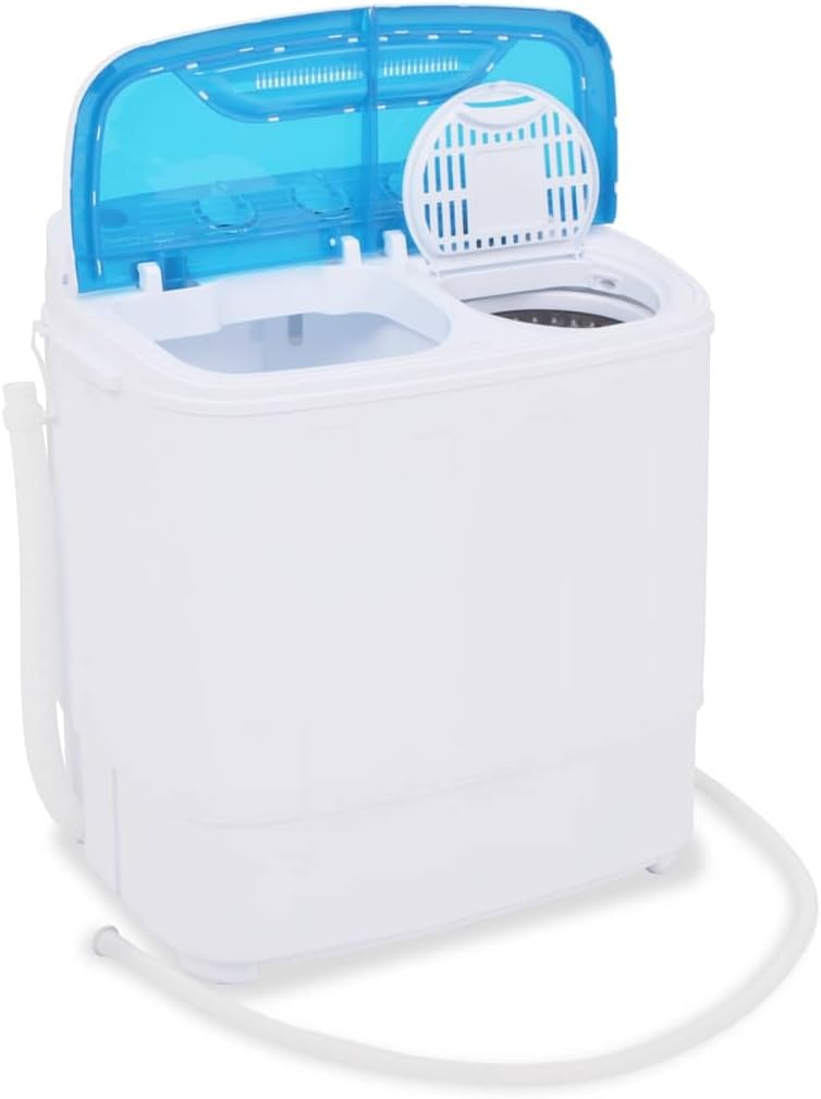 vidaXL Mini Washing Machine Double Drum 5.6kg Washing Machine Clothes Cleaning - QUORE