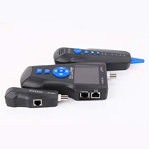 KALEA- ∙QUE netwerktester RJ45 RJ11 USB BNC voor lengte layout detectie PoE Ping. Opslag en export van de tests mogelijk. Lithium-batterijen. TDR-technologie.