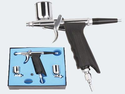 Airbrush compressorset beginner AS18-2 met 1 airbrushpistool en vele toebehoren