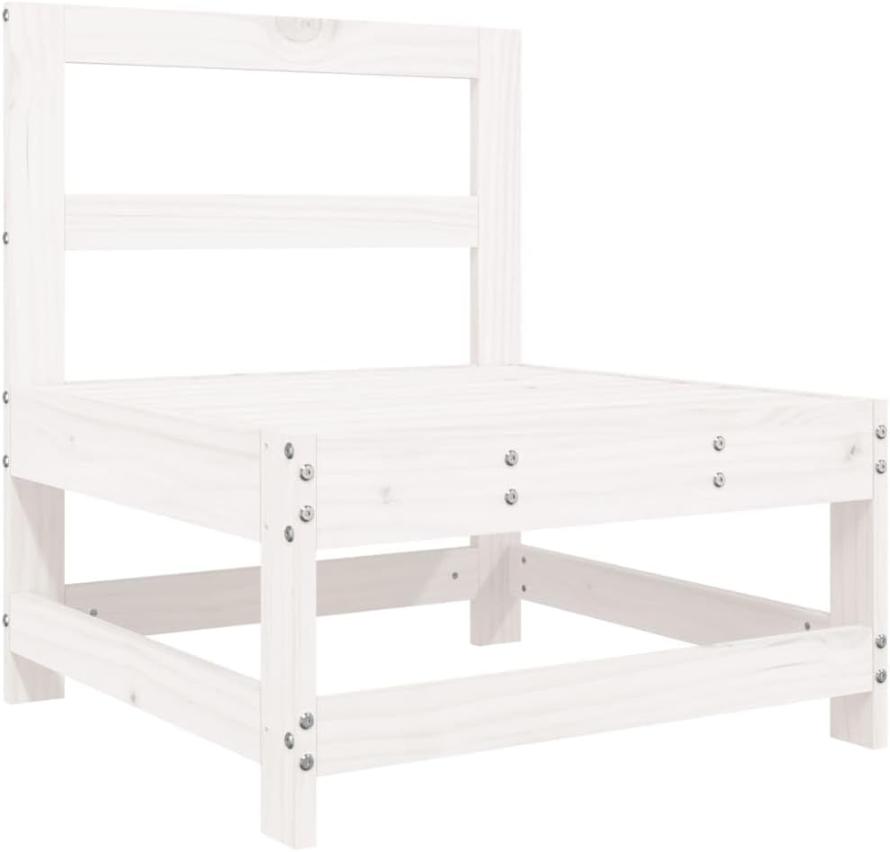 Garden Lounge Set Balcony Furniture Lounge Furniture Outdoor Garden Lounge Furniture Set Lounge Set Garden Furniture White Solid Wood Oak 3186320 - QUORE
