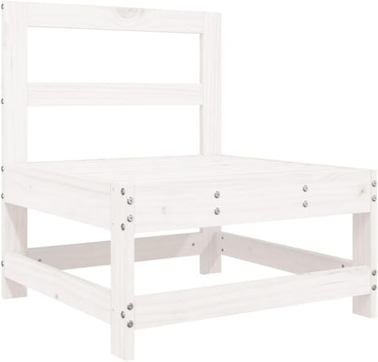 Garden Lounge Set Balcony Furniture Lounge Furniture Outdoor Garden Lounge Furniture Set Lounge Set Garden Furniture White Solid Wood Oak 3186320 - QUORE