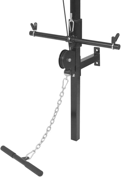 Power Tower – Krachtstation – Trainingsstation – Dipstation – Pull-Up Bar – Muurbevestiging – Stalen Frame – Compleet 30,5 kg Gewichtenset