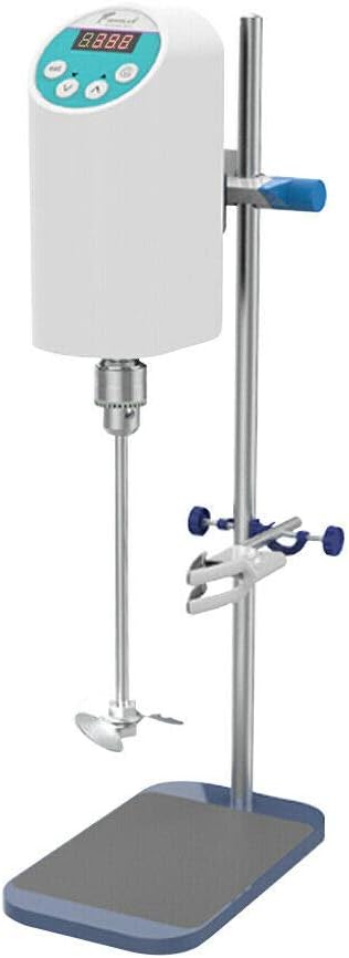 Digitale Overheadroerder 20L – Laboratoriumroerder – Overhead Roerder – Elektrische Mixer – Laboratoriummixer – 200-2000 RPM – Tot 80.000 mPa·s