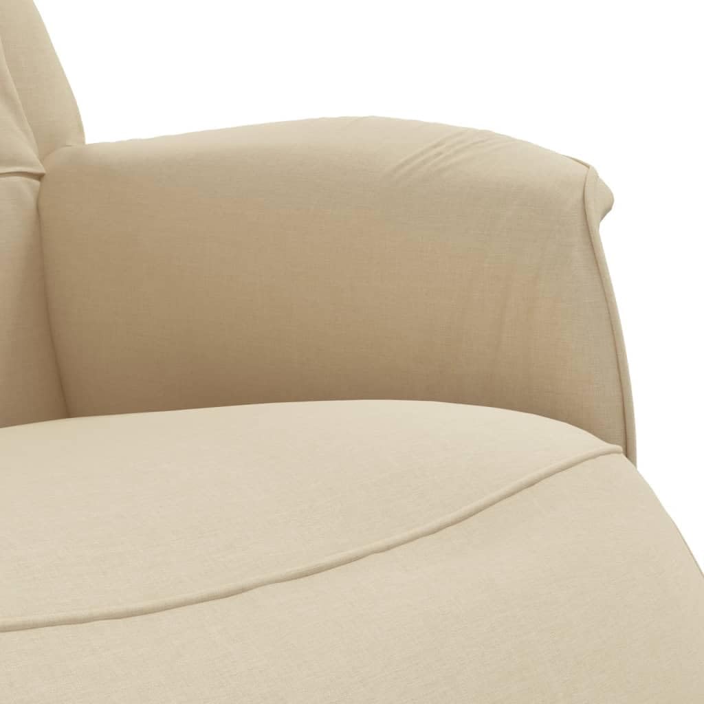 Fauteuil Verstelbaar Met Voetensteun – Relaxfauteuil – Leunstoel – Draaifauteuil – Luie Stoel – Comfortabele Stoffen Bekleding – 360° Draaibaar