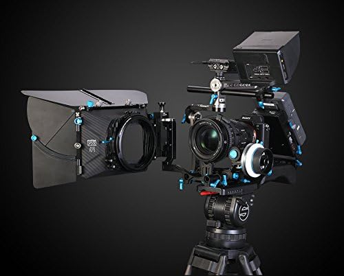 Fotga Verbeterde DP500 Mark III Professionele DSLR Swing-away Matte Box Kit met zonneschermen voor 15mm Rods Rig-systeem Fit voor alle DSLR videocamera's als Blackmagic BMCC BMPCC Canon 5D MarkII