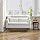 2-zits bank – tweezitsbank – loveseat – kleine bank – zitbank – compact ontwerp – stevig houten frame – wit