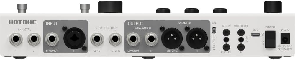 HOTONE Multi-Effecten Pedaal Processor Touchscreen Gitaar Bass Amp Modellering IR Kasten Simulatie Dual Effect Kettingen met FX Loop MIDI I/O Stereo OTG USB Audio Interface Ampero II Stage