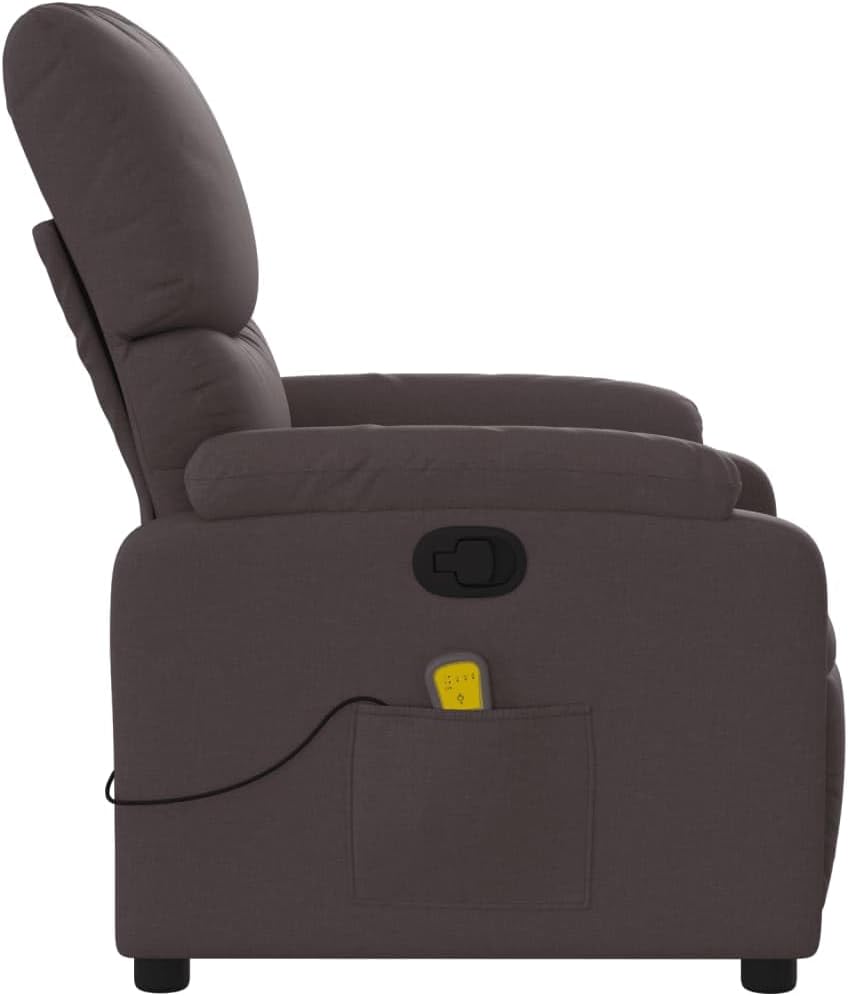 ZIRLANLV Recliner Adjustable Backrest, Relaxation Chair with Vibrating Function, Massage Chair, TV Chair, Deck Chair, Upholstered Chair, Recliner (Wine red) (Dark Brown #04)
