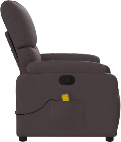 ZIRLANLV Recliner Adjustable Backrest, Relaxation Chair with Vibrating Function, Massage Chair, TV Chair, Deck Chair, Upholstered Chair, Recliner (Wine red) (Dark Brown #04)