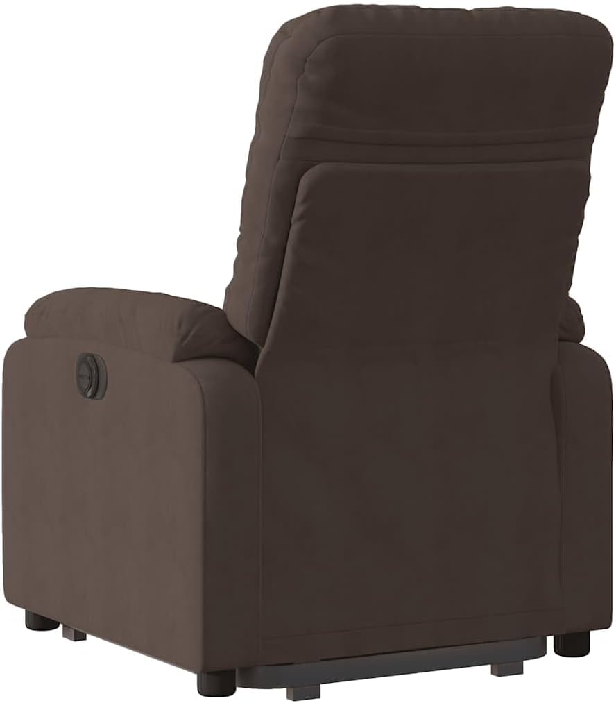 Relaxstoel Met Opstahulp – TV-Stoel – Ligstoel – Enkele Stoel – Relaxfauteuil – Elektrische Opstahulp – Microvezelweefsel – Verstelbare Rugleuning Tot 135°