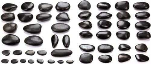 Hot Stone Massage Set Profi met 52 Hot Stones van gecertificeerd echt basalt voor veel warmte