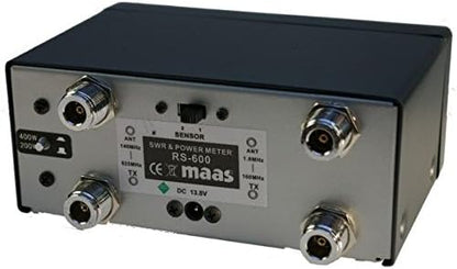 Maas Elektronik - Wattmeter 1,8-525 MHz, 600 W, zwart, professioneel, IPX7, UHF