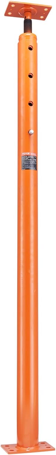 VEVOR House Floor Jack, 56"-100" Height Range, 18000lbs Max Load Capacity, Adjustable Support Beam Basement Jack Post for Leveling, Lift Support Steel Telescopic Jack for Temporary