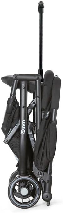 Asalvo TUMBUCTÚ Ultralichte kinderwagen, kinderwagen, verstelbare rugleuning, stedelijke kinderwagen, 5-punts riem, SPF50+, kap met venster, handig, vanaf de geboorte tot 23 kg, beige