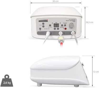 Professionele Microdermabrasie Machine 4-In-1 – Microdermabrasie Apparaat – Gezichtsbehandeling – Huidverzorgingsapparaat – Peeling Apparaat – Diamanttechnologie – 80-100 W