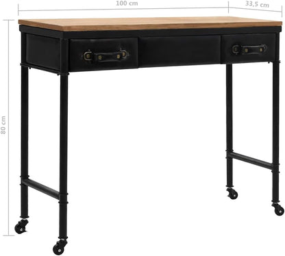 vidaXL Spruce Wood Wall Table MDF Dining Table Kitchen Table Dining Room Furniture Table