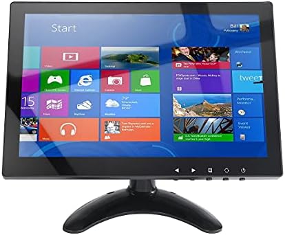 HDMI CCTV-monitor 10.1 inch IPS LCD Full HD-scherm 1280x800 Randloos met AV/VGA/HDMI/BNC/AUX/Audio-poorten Ingebouwde luidspreker voor Raspberry Pi Home Security Monitor CCTV PC-weergave door wholev