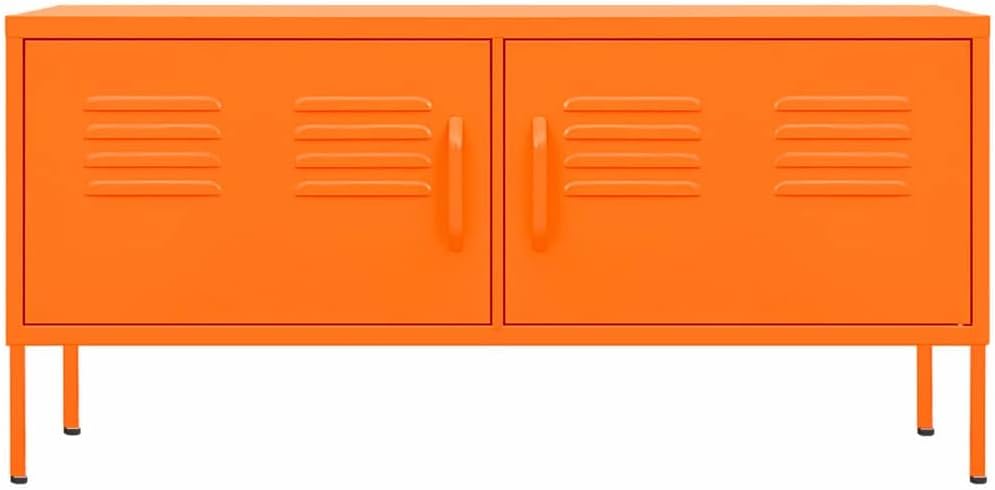 VidaXL Steel Tv Furniture 105x35x50cm Orange, Tv Furniture Set