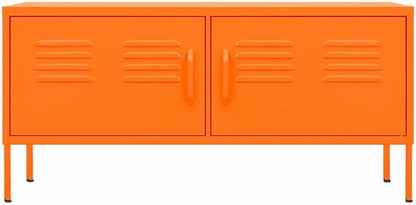 VidaXL Steel Tv Furniture 105x35x50cm Orange, Tv Furniture Set