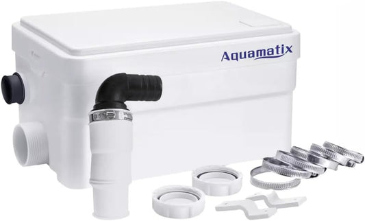 Douchepomp – Afvoerpomp – Broyeur – Waterpomp – Badkamerpomp – Compacte Stille Motor 250W – 135L/min Debiet, 10m Verticale Pompafstand
