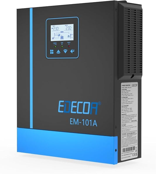 Hybride Omvormer – Zonne-omvormer – Off-Grid Omvormer – Batterijlader – Zonnepaneel Regelaar – 1000 W Vermogen – MPPT 40 A WiFi-compatibel