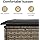 vidaXL 2-seater sofa with cushions poly rattan grey, lounge sofa, garden bench, garden furniture
