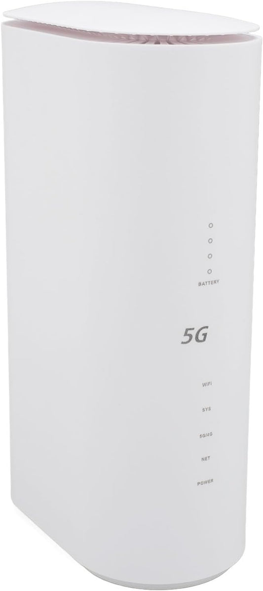 Dual Band WiFi 6, 8 Antennes met Hoge Versterking, 5G CPE Simkaartrouter, 1201 Mbps, 574 Mbps, voor Thuis, op Kantoor, Camperreizen (EU-stekker)
