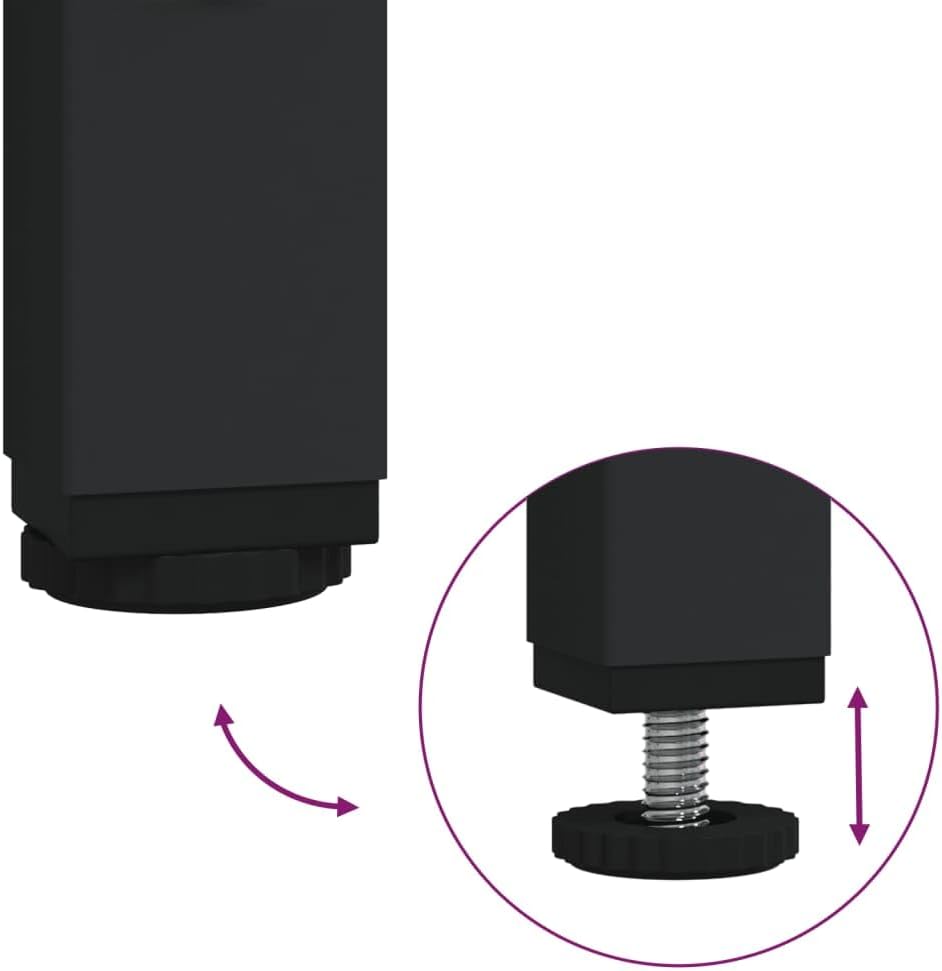 vidaXL 2-piece Bathroom furniture set wood black