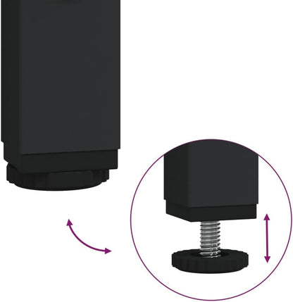 vidaXL 2-piece Bathroom furniture set wood black