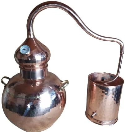 distillery distiller STILL COPPER traditional 15 Liter with thermometer - QUORE