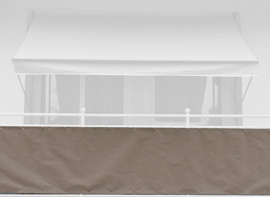 Angerer Balkonbekleding stijl taupe, hoogte 75 cm, lengte 8 meter, 3318/009_800