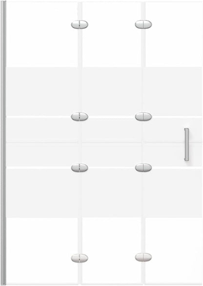 Opvouwbaar Douchepaneel – Inklapbaar Douchewand – Doucheafscheiding – Walk-in Douche – Badkamerpaneel – 100 x 140 cm – ESG Veiligheidsglas & Aluminium Frame