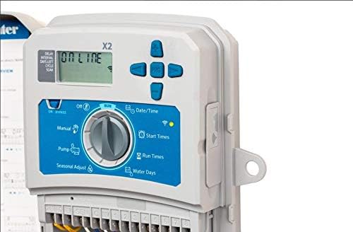 HUNTER Elektrische irrigatietimer X2 1401 14-weg irrigatiecontroller, compatibel met wifi-wandmodule (niet meegeleverd) van Garden Prime