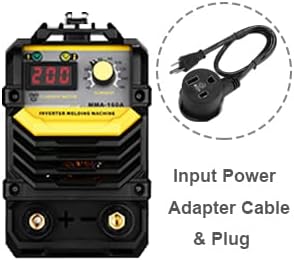 MMA elektroden lasapparaat 160A 220V: DEKO 2-in-1 inverter lasapparaat MMA/Lift TIG, IGBT lasmachine, ARC Welder, Hot Start, antistick, LCD-display, compact en draagbaar, zwart, geel