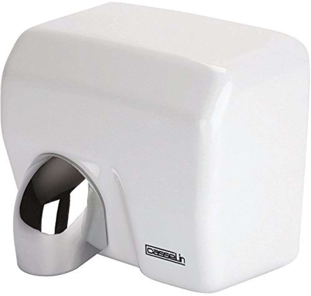 Handdroger – Automatische Handdroger – Infrarood Handdroger – Elektrische Handdroger – Snel Droogapparaat – 2500 W Vermogen – 360° Draaiend Mondstuk – Wit Gelakt of RVS