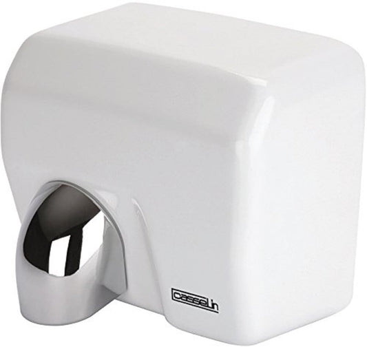 Handdroger – Automatische Handdroger – Infrarood Handdroger – Elektrische Handdroger – Snel Droogapparaat – 2500 W Vermogen – 360° Draaiend Mondstuk – Wit Gelakt of RVS