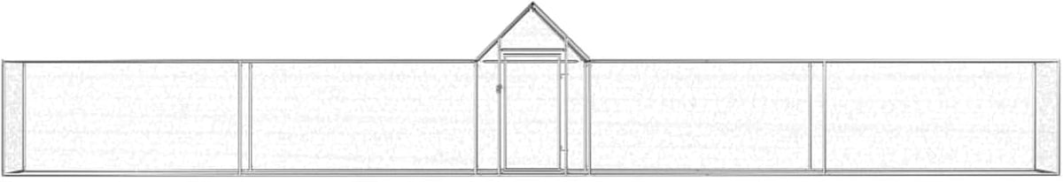Kippenhok 9x1x1,5 m gegalvaniseerd staal, kippenhok, kippenhok, kippenhok, kippenhok, pluimveehuis, dierenbuitenpennen en hokken (SPU: 144561)