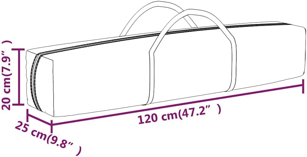 vidaXL Partytent inklapbaar met zijwanden 3x3 m crèmekleurig