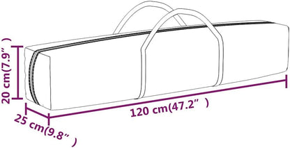 vidaXL Partytent inklapbaar met zijwanden 3x3 m crèmekleurig