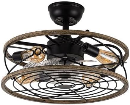 Plafondventilator Zwart – Ventilator – Plafond Ventilator – Plafond Fan – DC Ventilator – 8 Transparante Bladen – 6 Snelheden Met Afstandsbediening En Timer