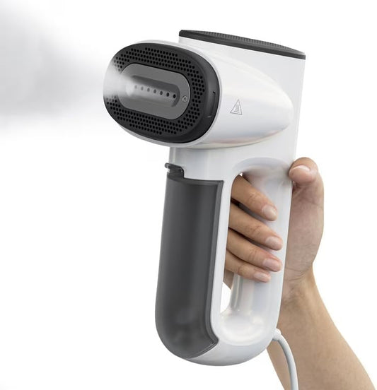 Draagbaar Stoomstrijkijzer – Elektrisch Strijkijzer – Reissstrijkijzer – Handstrijkijzer – Kledingstomer – 900 W Vermogen – 2300 Pa Zuigfunctie met Dubbele Watertanks 95 ml