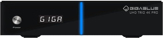GigaBlue UHD Trio 4K PRO - Combo Tuner, W-LAN 1200Mbps, 1 x DVB-S2X, 1 x DVB-C/T2, zwart