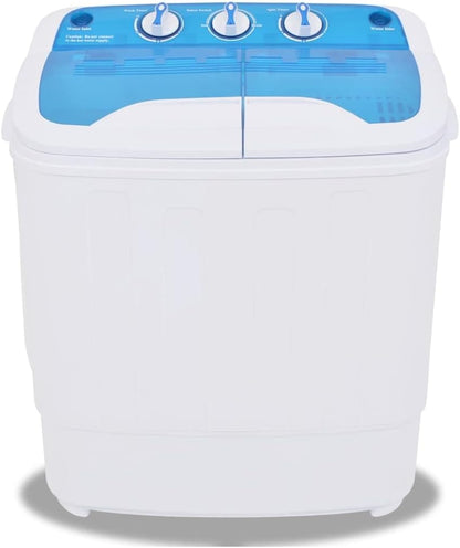 vidaXL Mini Washing Machine Double Drum 5.6kg Washing Machine Clothes Cleaning - QUORE